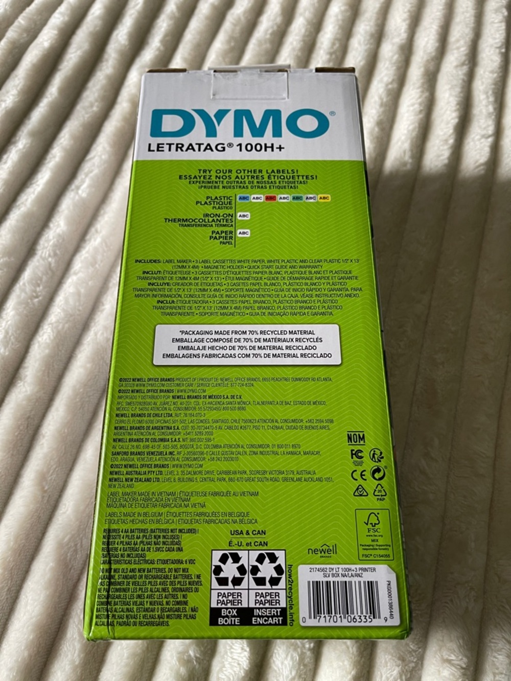 Dymo LetraTag 100H Label Maker with Green Packaging - Picture 2 of 4